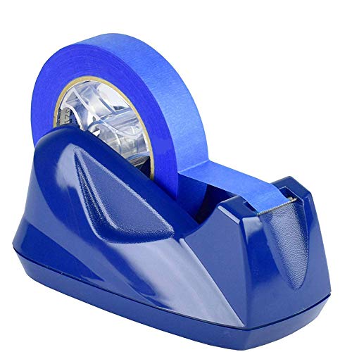 Acrimet Desktop Tape Dispenser Jumbo Size, Non-Skid Base, Plastic Deep Blue - color: Deep Blue