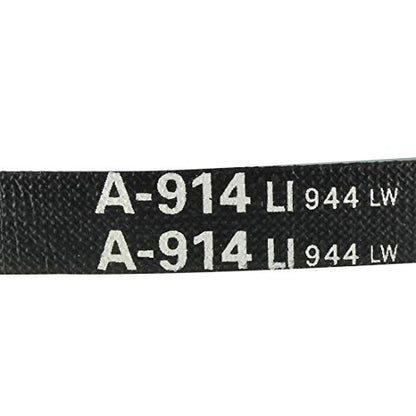 uxcell A914 V-Belts 914mm Inner Girth 13mm Top Width 8mm Thickness A-Section Rubber Drive Transmission Belt - size: 914mm