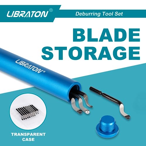 LIBRATON Deburring Tool with 11 High-Speed Steel Blades - style: 11Blades(Mixed 3 Types) B
