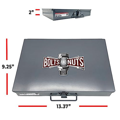 M6 M8 M10 M12 Metric Class 10.9 JIS Hex Cap Flange Frame Bolts & Nuts Zinc Assortment Kit - 375 Pieces!