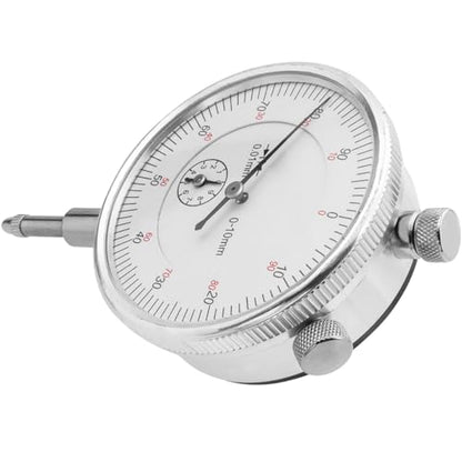 Wolfride Mechanical Dial Indicator Gauge 0-10mm, 0.01mm Resolution
