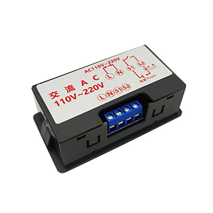 Programmable Cycle Timer Switch Timer Delay Relay LED Digital Display Timing Module (1Piece, AC220V)