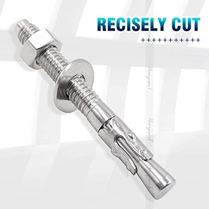 Concrete Anchors 5/16, Wedge Anchors for Concrete&Anchor Bolts - size: 5/16" x 2-3/4"
