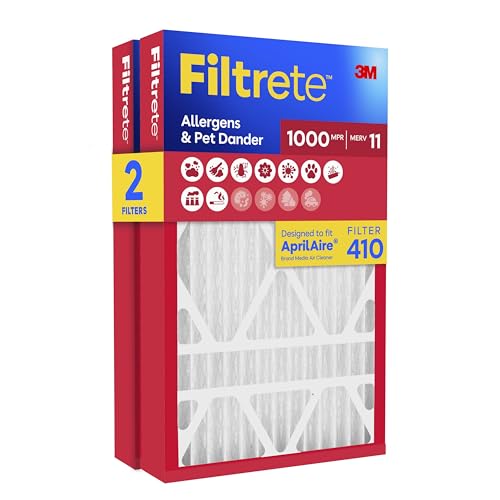Filtrete 410 Air Filter Replacement, MERV 11, MPR 1000, 2 HVAC Filters - style: 410