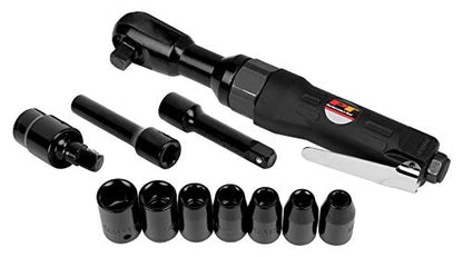 Performance Tool M564DB 3/8-Inch Drive Air Ratchet Kit, 14-Piece - size: 14pc 3/8" Dr Air Ratchet Kit