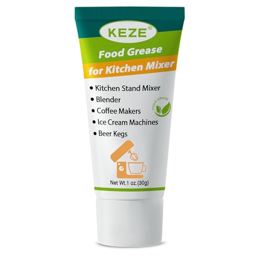 Keze Food Grade Lubricant Grease Espresso Machine Grease Sanitary Lubricant for Mixer, Meat Slicers, Ice Cream and Coffee Machine,Water Filters O Rings Lube Prevent Wear and Rust, 1 oz 1-Pack - color: Food Grade Grease for Kitchenaid Stand Mixer, size: 1