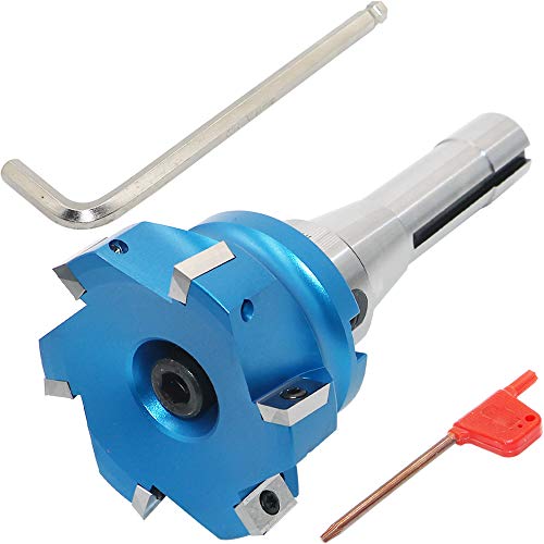 3.15 Inch Face Milling Cutter Aluminum 400R 80MM CNC End Milling Cutter Holder + R8-FMB22 Shank Face Shell Mill Arbor + 6pcs APKT1604 Carbide Inserts + 8mm Hexagon Wrench + T15 Wrench CNC Machine Tool - style: AL 400R 80-22 (3.15 Inch)