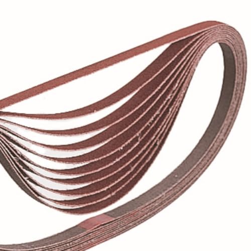 Makita A-34453 3/8-Inch x 21-Inch Abrasive Sanding Belt - 60 Grit (10pk) - size: 3/8" x 21"
