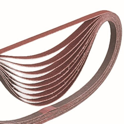 Makita A-34453 3/8-Inch x 21-Inch Abrasive Sanding Belt - 60 Grit (10pk) - size: 3/8" x 21"