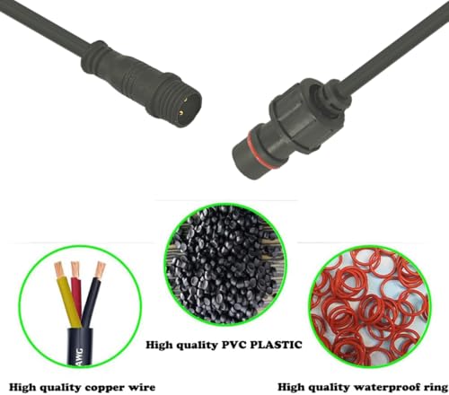 20AWG 2Pin Waterproof Connector,2 Wire Electrical Connectors - size: 20AWG 2Pin Waterproof Connector