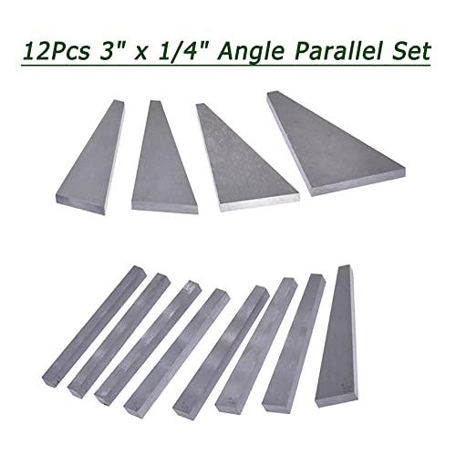 12Pcs 1/4° to 30° Accurately Ground Angle Block Set
