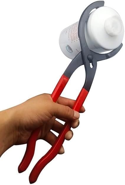 Oil Filter Wrench, 75-175mm Adjustable Plier, 16" Engine Filter Removal Tool - size: 16" Straight
