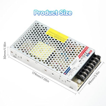 BTF-LIGHTING Power Supply DC24V 200W UL Recognized Component for LED Strip - size: 24V200W