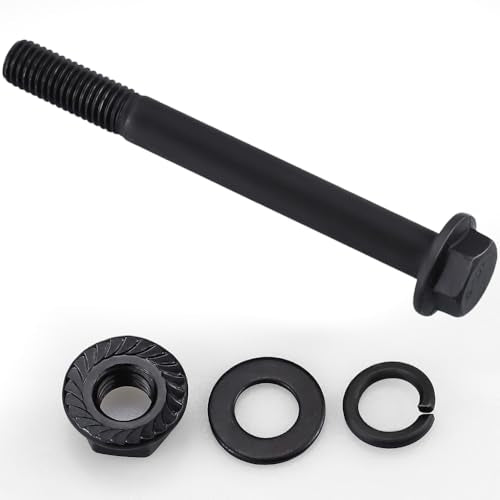 10 Sets M8-1.25 x 80mm Flange Hex Bolt with Flange Nuts and Flat & Lock Washers Assortment Set, 10.9 Grade Alloy Steel, Serrated, for Automotive Repair & Machinery Projects, Glvaner - size: M8-1.25 x 80mm