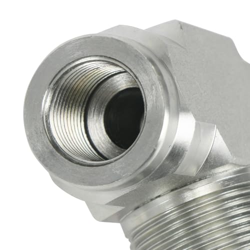 STB-G3/8 3/8" L08 Hydraulic Flow Control Valve Compatible with 1-2 Ton Mini Excavator, Bidirectional Restrictor Valve with Two-Sided Connectors - size: 3 Pcs