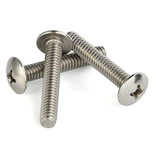 Mellewell M6-1.0 x 30mm Truss Head Machine Screws, Full Thread, 18-8 Stainless Steel, Quantity 25 - color: Silver, size: M6-1.0 x 30mm
