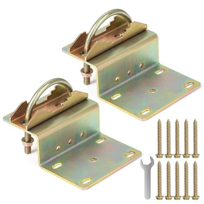 2 Sets Antenna Pole Mount Bracket Heavy-Duty M8 U Bolts Windproof Antenna Mast Clamp Galvanized Steel + 10 Screws for Home Outside TV Antenna Pole Holder - style: Z Pole Bracket - 2 sets