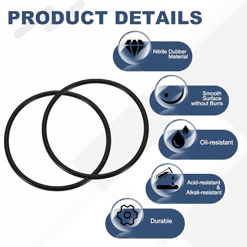 uxcell 5Pcs AS-344 O-Rings, Nitrile Rubber O-Rings 3-7/8" ID, 4-1/4" OD, 3/16" Width Round Sealing Gasket for Automotive Machine Plumbing Sealing Repair (70 Durometer, Black) - size: 3-7/8" ID, 4-1/4" OD, 3/16" Width