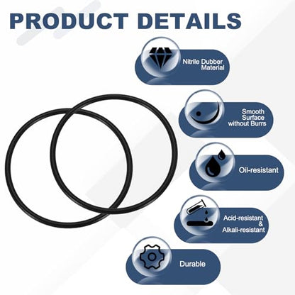uxcell 5Pcs AS-344 O-Rings, Nitrile Rubber O-Rings 3-7/8" ID, 4-1/4" OD, 3/16" Width Round Sealing Gasket for Automotive Machine Plumbing Sealing Repair (70 Durometer, Black) - size: 3-7/8" ID, 4-1/4" OD, 3/16" Width