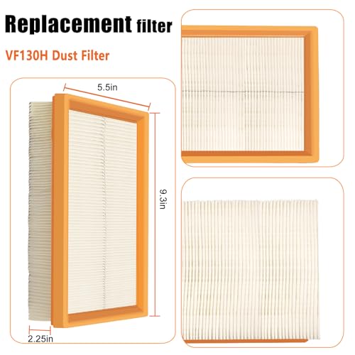 VF130H Replacement Dust Collector Filter- 2 Pack