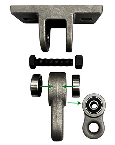 ABUSA Heavy Duty White Metal Color Swing Hangers Screws Bolts Included Over 5000 lb Capacity Playground Porch Yoga Seat Trapeze Wooden Sets Indoor Outdoor (4 Pack) - color: 4 Packs Silver, size: 4 Pack