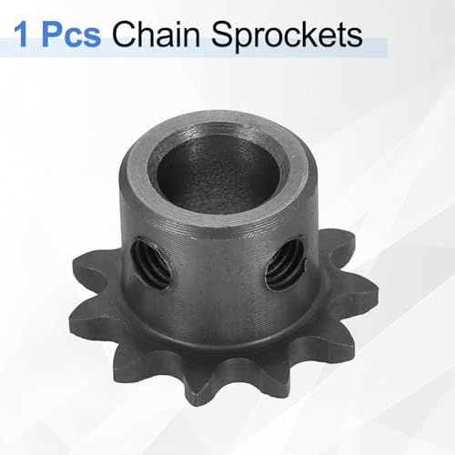 uxcell #25 Chain Roller Sprocket 10mm Bore 25.5mm OD, 11 Tooth C45 Carbon Steel ANSI Chain NO.25 Roller Sprocket Round Hole Without Surface Finished for ISO 04C Chain - size: 10mm Bore 25.5mm OD, style: 11 Tooth