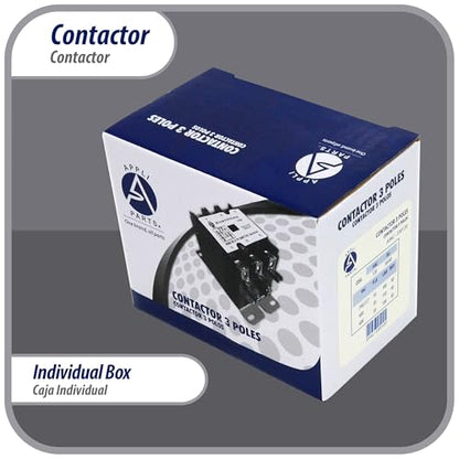Appli Parts APAC-330120 Heavy Duty Contactor 3 Poles 30A 120V Coil Replacement for AC Compressors and Electrical Applications UL Certified E476929 - size: 3 Pole / 30A / 120V