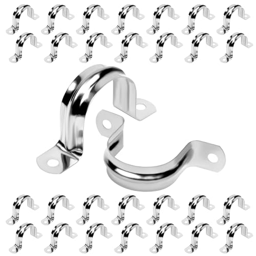 30Pcs 1-9/16 Inch Stainless Steel Conduit Clamps - size: 1-9/16 inch（40 mm）30pcs