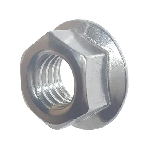 BCP Fasteners 1/2-13 Zinc-Plated Serrated Flange Hex Lock Nuts, 20 Pack - size: 1/2-13 (20 ct)
