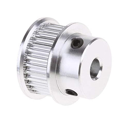 2PCS GT2 Timing Pulley 30 Teeth Bore 5mm Synchronous Wheel - size: 30 Teeth Bore 5mm