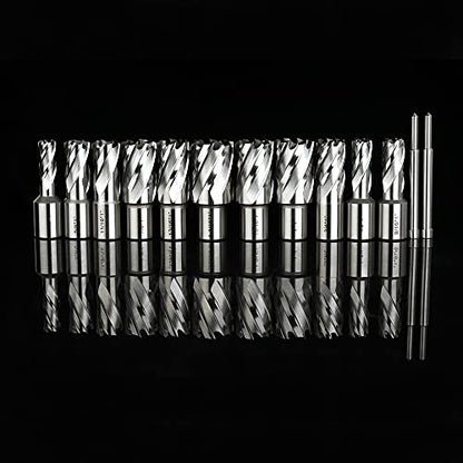 OSCARBIDE 13pc HSS Annular Cutter Set,1" Cutting Depth,1"/16" to 1-1/16"Dia