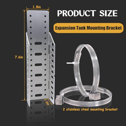 TTFLEX Expansion Tank Mounting Bracket Adjustable for 1 - 5 Gallon Tank