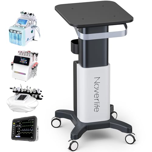 Noverlife Esthetician Cart, 260lbs Load Deluxe Beauty Salon SPA Facial Cart - color: Deluxe - Wider Handle/Posts/Top