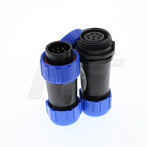 HangTon HE21 8 Pin Electrical Connector Circular Waterproof Aviation Quick Disconnect Cable Male Female Plug Socket Outdoor