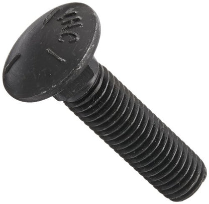 3/8-16 X 1 1/2 Carriage Bolts Grade 5 Coarse Plain - Pack of 10 - size: 3/8-16x1 1/2