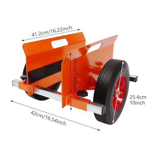 Heavy Duty Panel Cart, 10" Solid Wheels, 1100lbs Load Capacity, Adjustable Clamp Panel Cart with Handle, All Terrain Slab Dolly for Drywall Sheet Heavy Material
