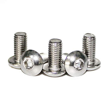 Fullerkreg M6-1.0 x 12 mm Button Head Socket Cap Screws - size: M6 x 12mm