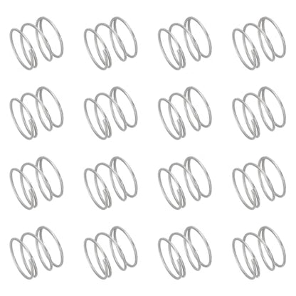 uxcell 50pcs 304 Stainless Steel Compression Springs 0.8mmx15mmx10mm Small - size: 15mmx10mm