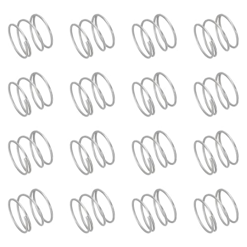 uxcell 50pcs 304 Stainless Steel Compression Springs 0.8mmx15mmx10mm Small - size: 15mmx10mm