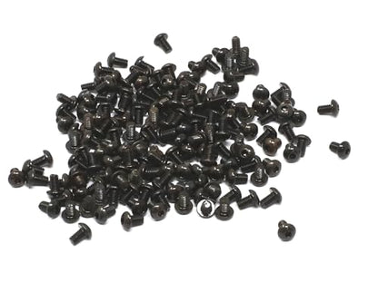 iexcell 100 Pcs M2.5 x 4mm Thread Pitch 0.45 mm Alloy Steel 10.9 Grade Hex Socket Button Head Cap Screws Bolts Kit, Black Oxide Finish - size: M2.5 x 4mm