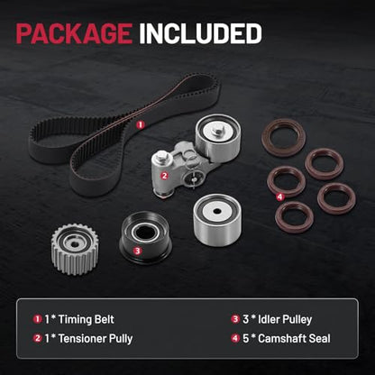 BDFHYK Engine Timing Belt Kit Compatible with Subaru 1999-2008 Impreza Legacy, Compatible with Saab 2005 9-2X 2.0L 2.2L 2.5L H4 SOHC EJ25 for TCK304 ITM304 - size: TCK304