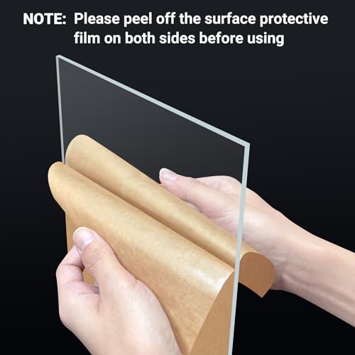 2 Pieces 20” x 24” Clear Acrylic Sheet Plexiglass - 1/8”(3mm) Thick, Use for Craft Projects, Signs, DIY Projects and More; Cut with Saw or Hand Tools, No Laser Cut - size: (2 Pieces) 20" x 24", style: 3mm Thick (1/8”)