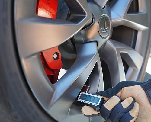 iGaging Brake Rotor Gauge Wheels On Large Digital Electronic Display Caliper