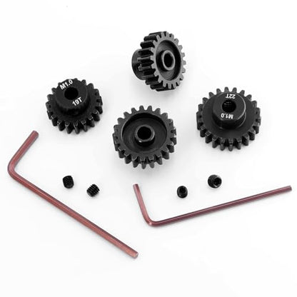 OGRC 1M 5mm Motor Shaft 19T 20T 21T 22T Pinion Gears Fits 1/8 1/10 RC Car