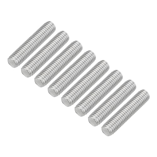 uxcell 8Pcs Fully Threaded Rod, M8 x 35mm 304 Stainless Steel Right Hand Thread Bar Studs M8-1.25 Thread Pitch for Furniture Machinery Assembly - size: M8 x 35mm