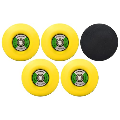 5pcs 3in Dual-Action Hook & Loop Fastener Flexible Backing Plate, 3" Sanding Back Pad for Orbital Sander 5/16"-24 Thread(8mm) - style: 5pcs M8