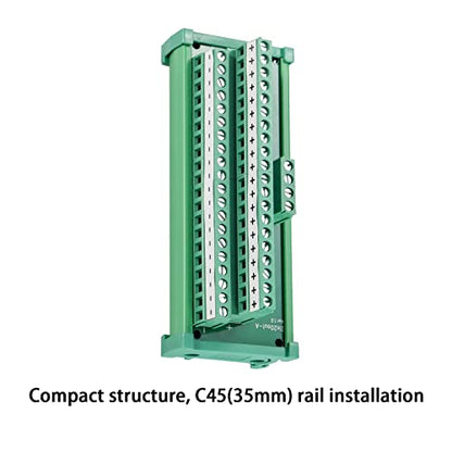 2 in 20 Out 25A DIN Rail Terminal Blocks Distribution Breakout - style: 2 IN 20 OUT