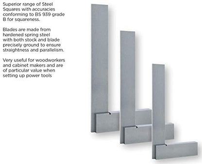 Groz 01002 4" Precision Steel Square, 16 Microns Squareness - size: 4 Inch Single