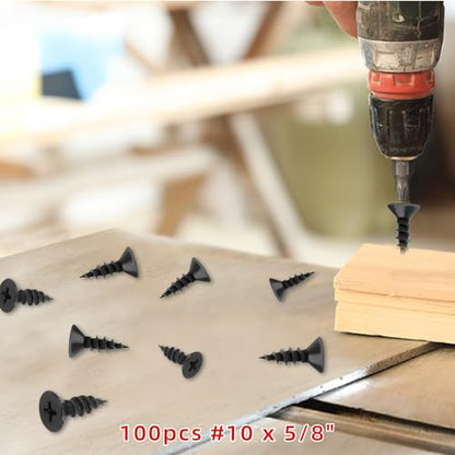 100pcs #10x5/8 Screw, Flat Head Phillips Wood Screw(SUS304) 18-8 S/S Electroplating Stainless Steel, 10 x 5/8-Inch,(100pcs) - color: Silver, size: #10*5/8