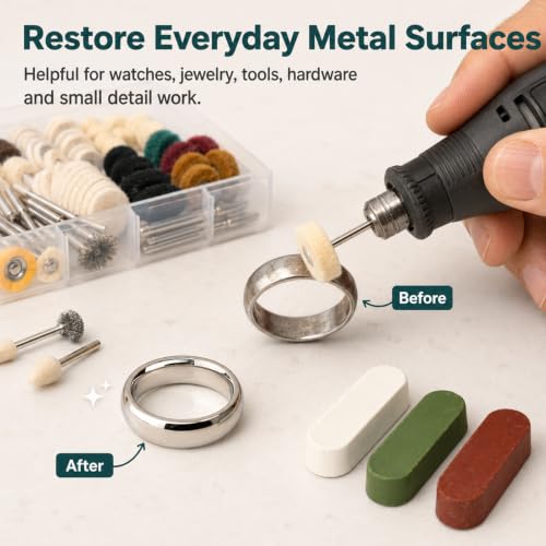 237PCS Polishing Buffing Wheel Kit Compatible with Dremel Rotary Tool